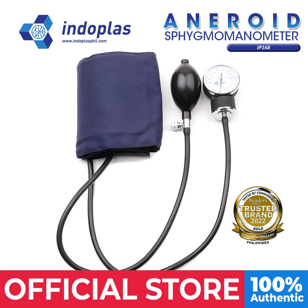 Indoplas Aneroid Blood Pressure Sphygmomanometer IP168 Shopee Philippines