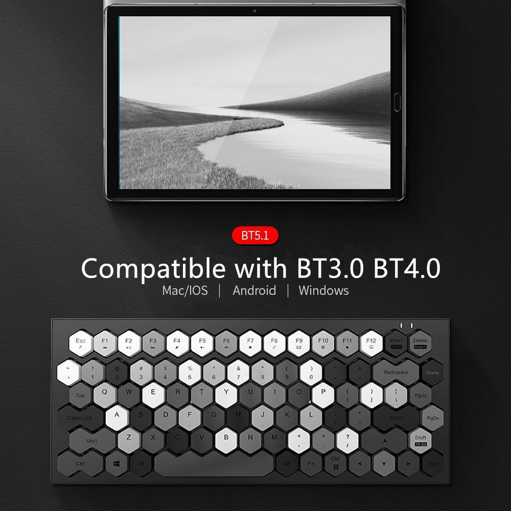 Mofii Phoenix Wireless Bluetooth Rechargeable Keyboard 83 Key Mini