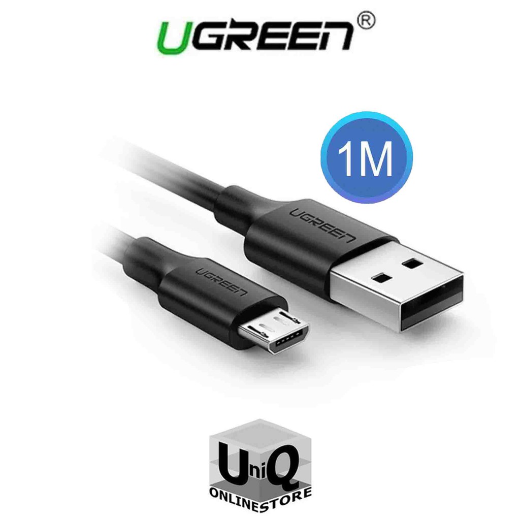 UGREEN 60136 USB 2.0 A to Micro USB Cable Nickel Plating 1m (Black