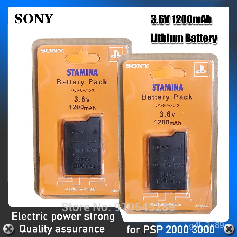 3.6V SONY 1200mAh Lithium Rechargeable Battery Pack for PSP2000 PSP3000 PSP 2000 3000 PSPS110