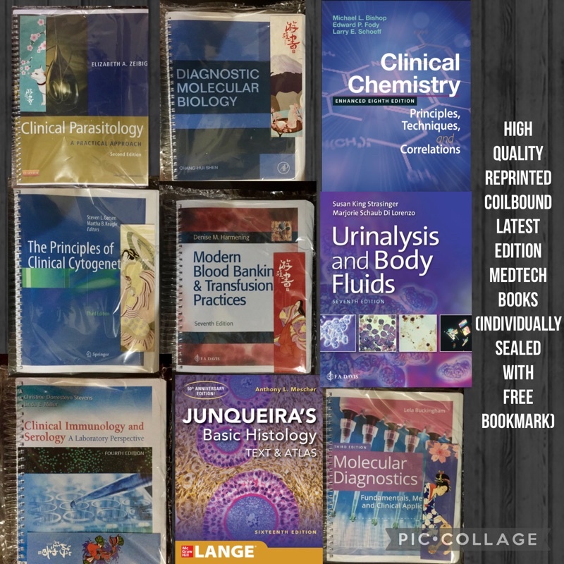 MARKDOWN SALE Medtech Books Immunology Serology Molecular Bio