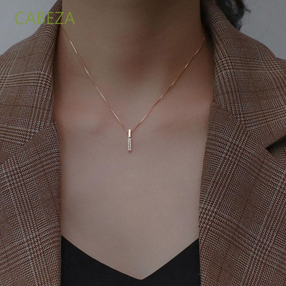 CABEZA Chic Geometry Long Strip Simple Necklaces Pendants Shopee
