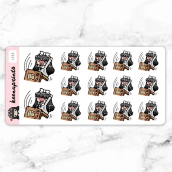 L196 FLIPPING TABLE STICKERS LOLA Shopee Philippines