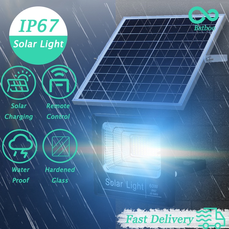 Ip67 Solar Light 100 Watts With Solar Panel Set For Home With Remote