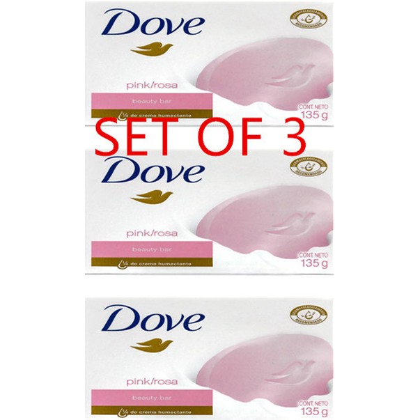 (SET OF 3 ) Dove Rosa Beauty Bar Soap 135g(Pink) Shopee Philippines