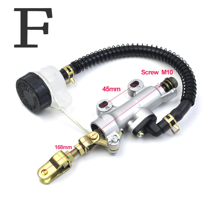 Motorcycle Universal Rear Foot Hydraulic Brake Pump Cylinder with Fluid