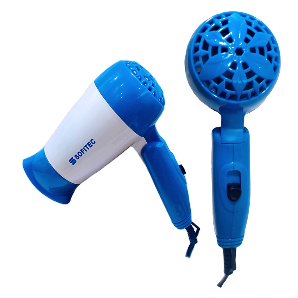 SOFITEC SHD1000B Foldable Hair Blower Travel Size Compact Hair Dryer