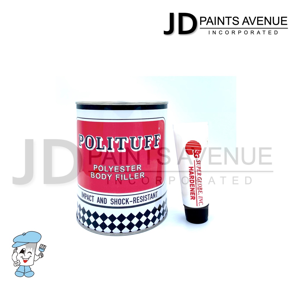 Polituff Polyester Body Filler w/ hardener LITER Shopee Philippines