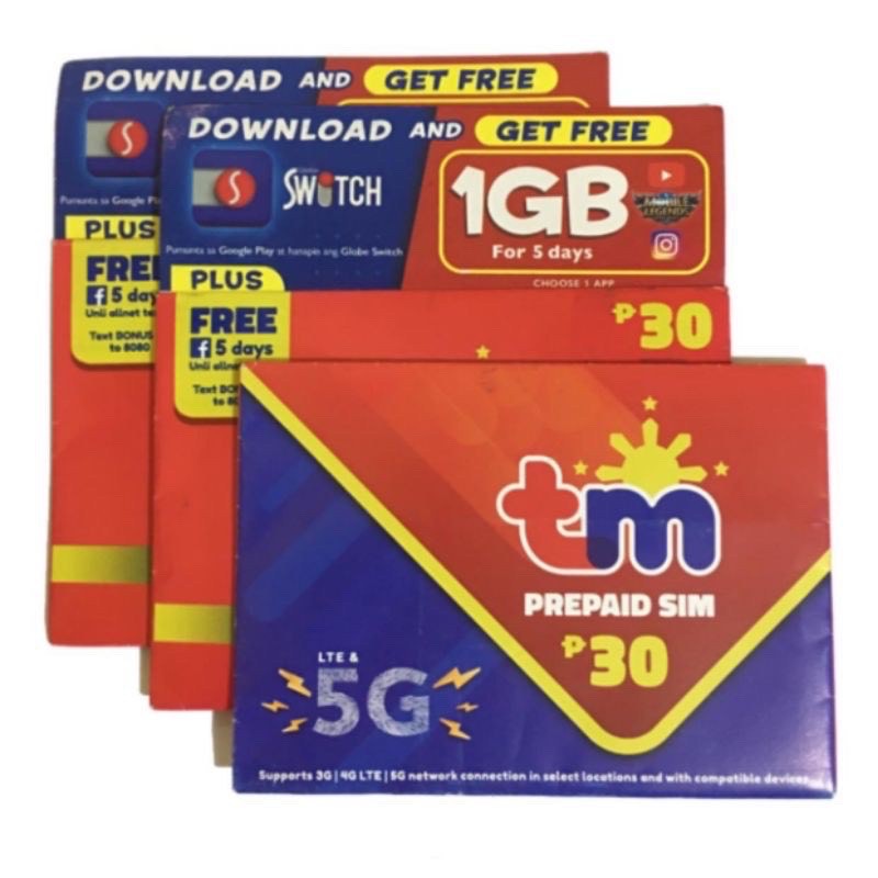 0905 Prefix Special TM 5G/LTE Touch Mobile Prepaid SIM Card Shopee Philippines