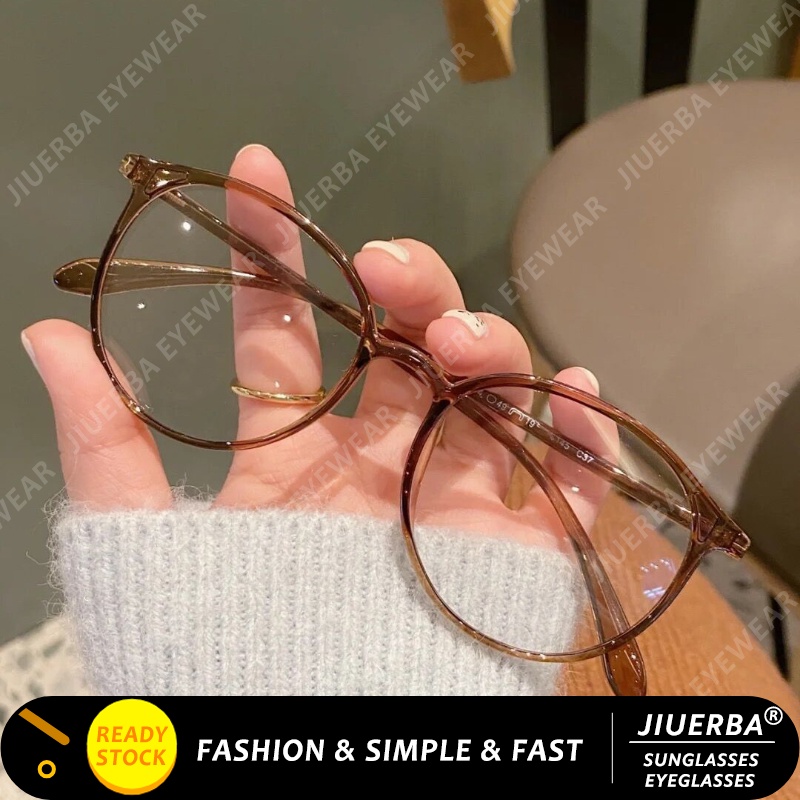 (JIUERBA) Anti Radiation Eyeglasses Ultra Light Round Frame Eyeglasses
