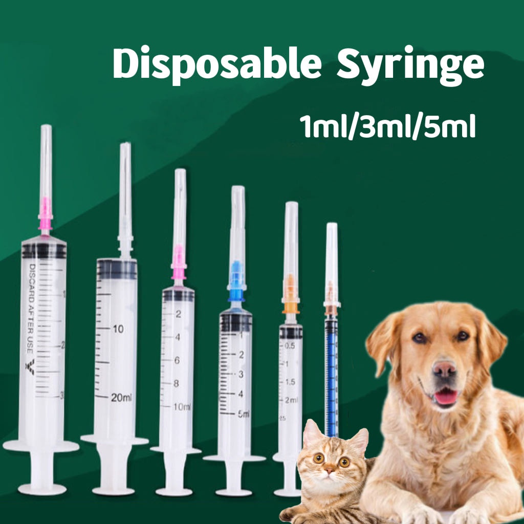 Pet City Disposable Syringe With Needle Medicine Dropper For Pets 1