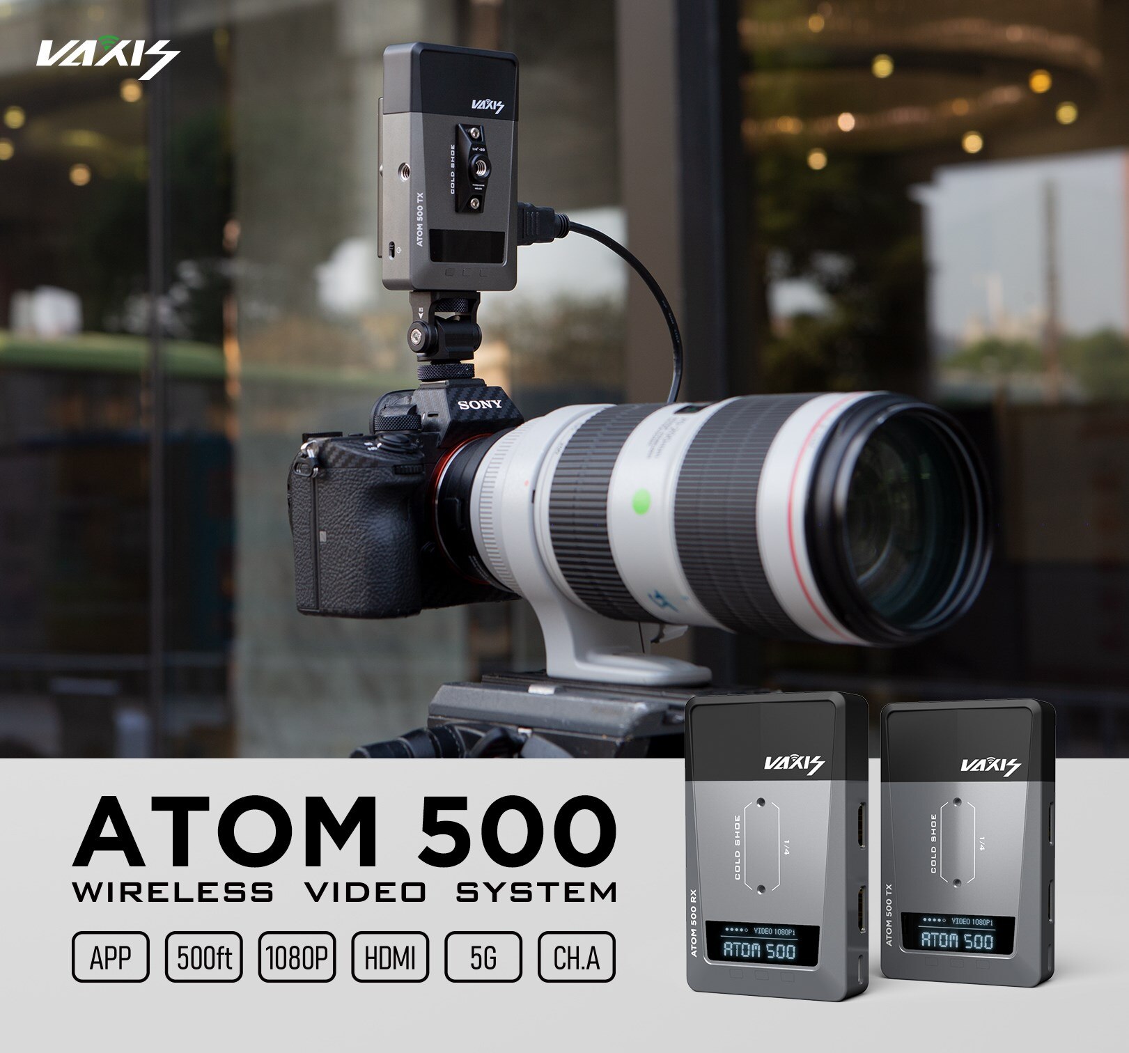 Vaxis ATOM 500 Youth Edition Wireless Transmitter Receiver Latest