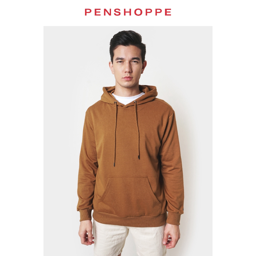 Men's Basic Hoodie (Brown) Shopee Philippines
