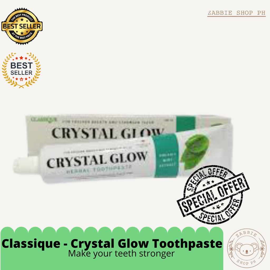 ORIGINAL Classique World CRYSTAL GLOW Herbal Toothpaste / Whitening