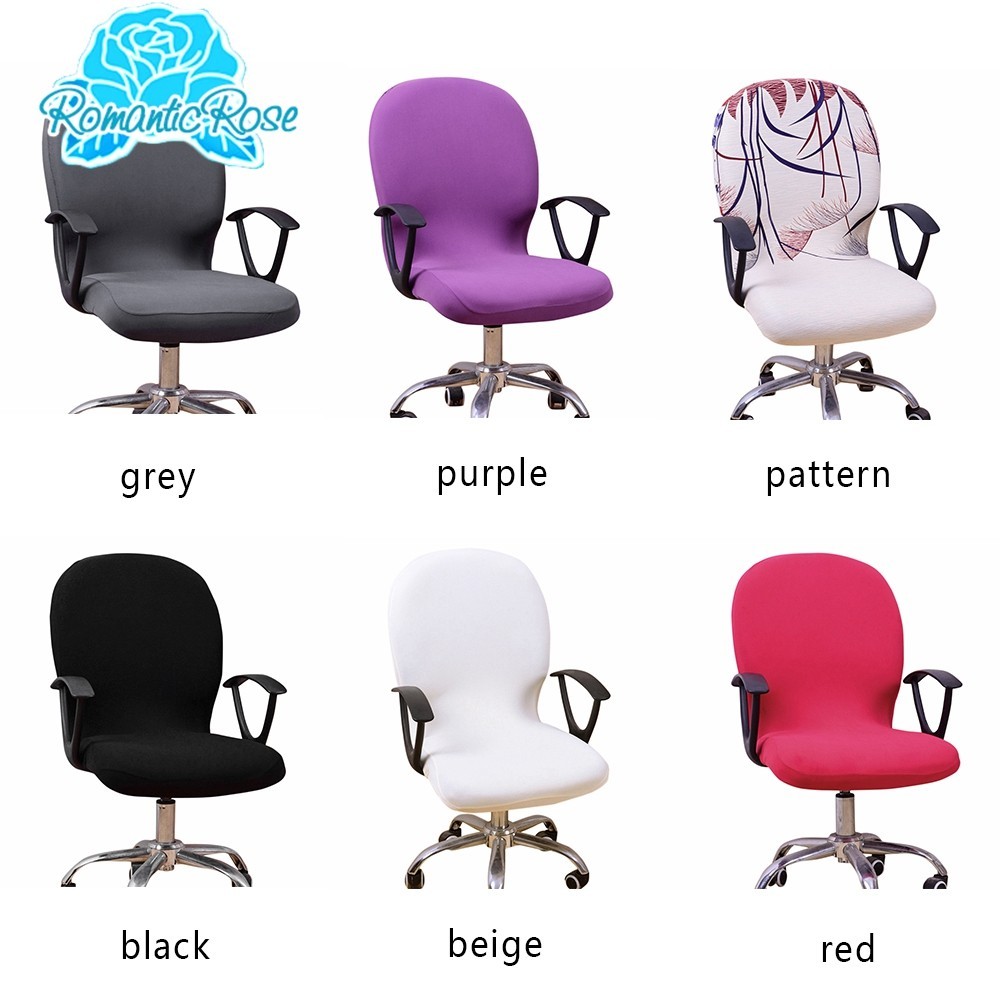 Elastic Swivel Office Chair Cover Spandex Cover Stretch Rotate Swivel