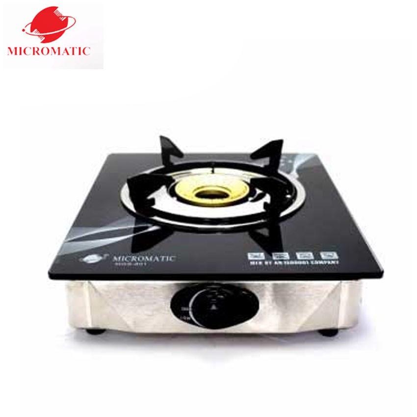 MICROMATIC MGS801 Single Burner Glass Top Gas Stove（with 1 year