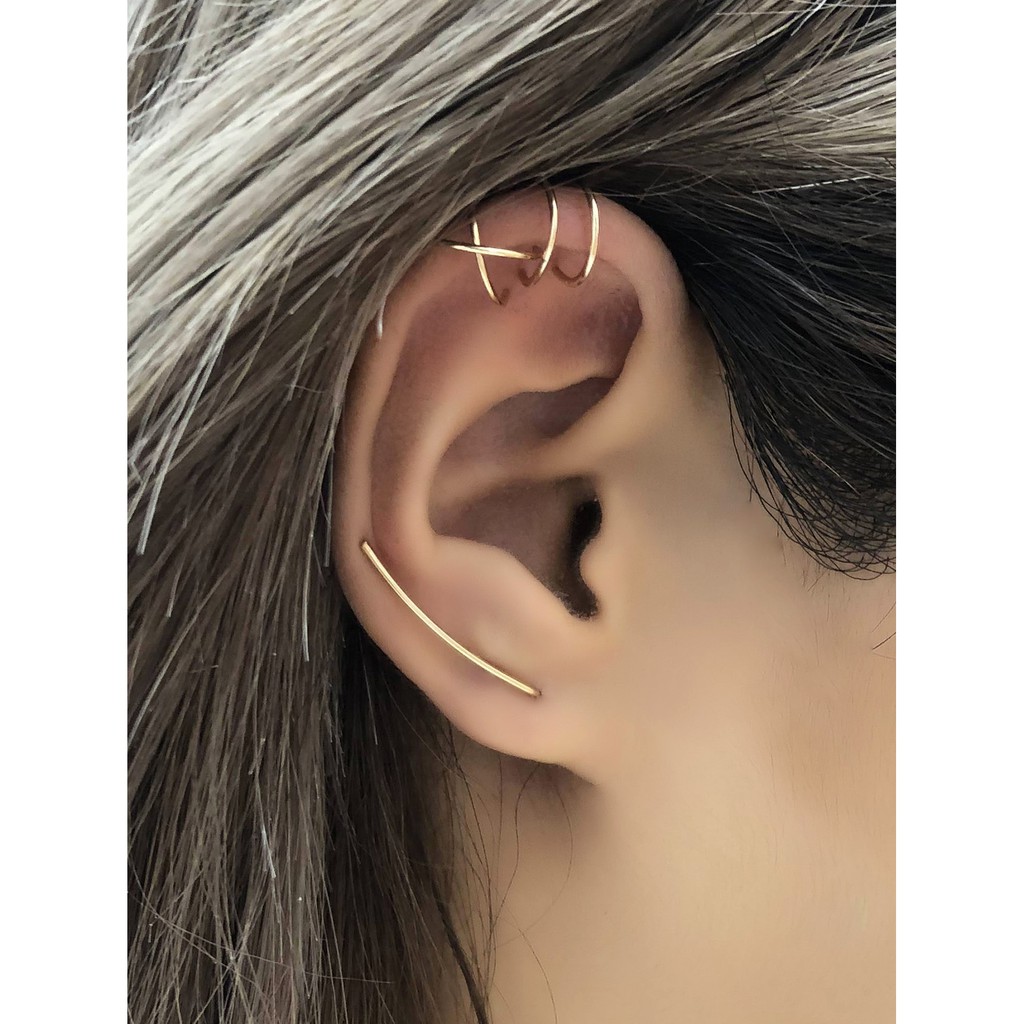 Xuyu 4in1 pcs/set Korean Fashion ear clip Suit Creative personality