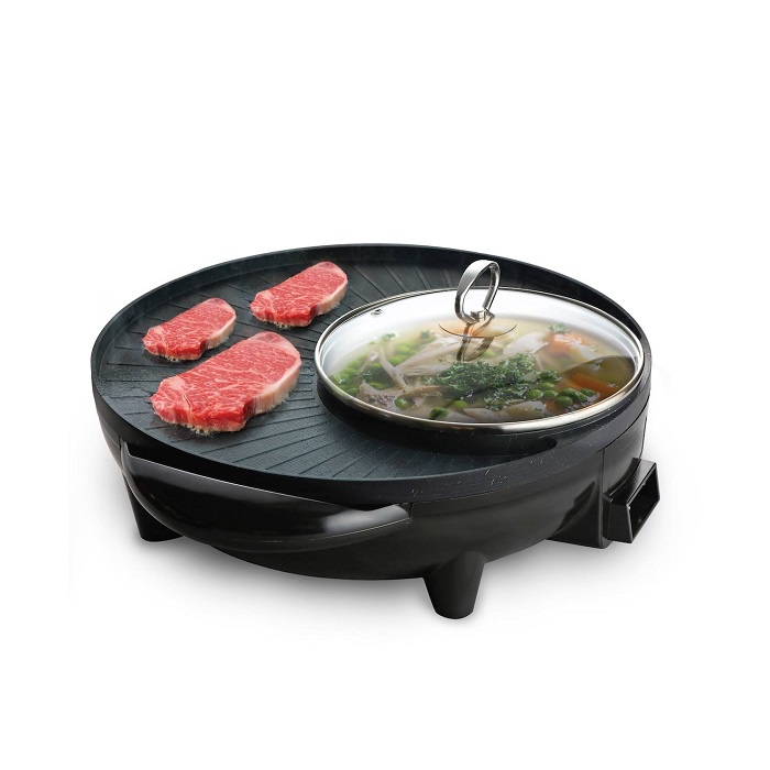 Korea 2 in 1 korean electric hot pot and grill cooker Shopee Philippines