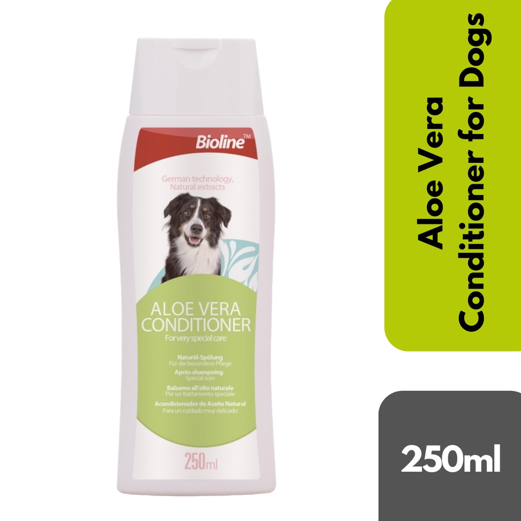 Bioline Aloe Vera Dog Conditioner 250ml Dog Aloevera Conditioner