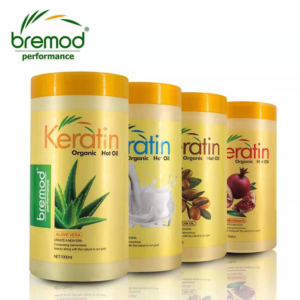 Bremod Keratin Organic Hot Oil 1000ml 501450 good for hair loss and