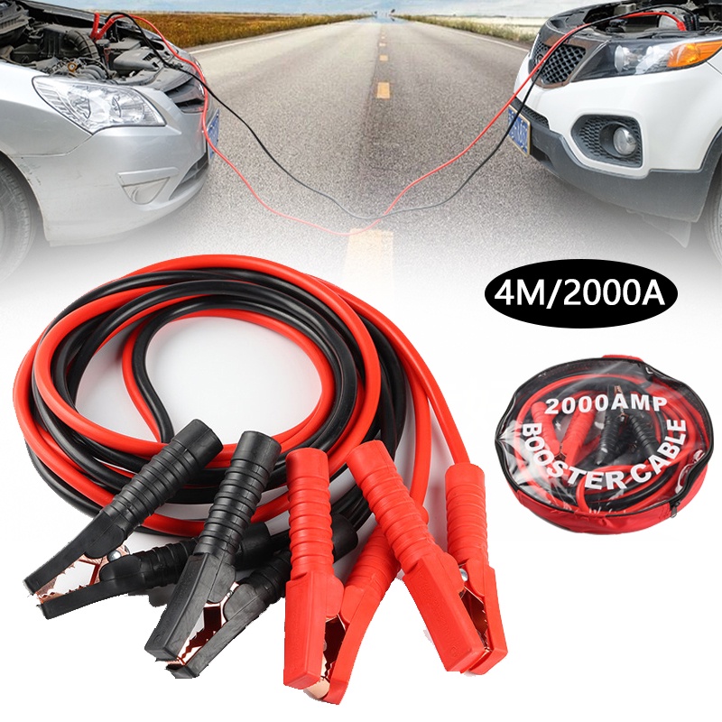 2000AMP 4M Leads Booster Car Jump Start Cable Car Power Starting Jumper Cable Car Battery