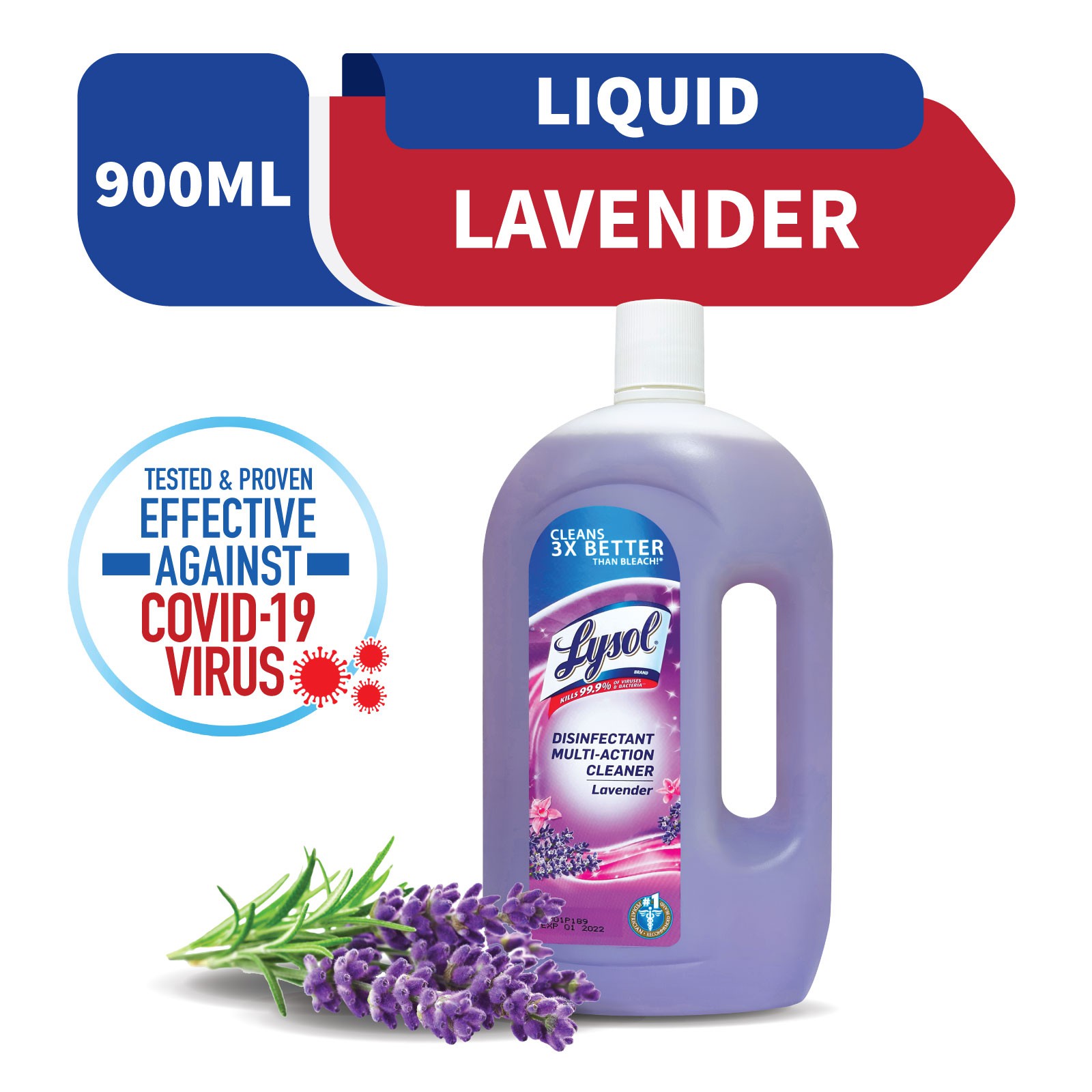 Lysol Multi Action Cleaner Lavender 900ml Shopee Philippines