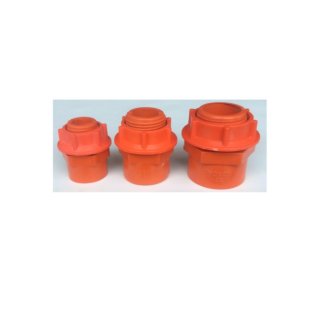 Rosco Electrical PVC Male Threaded Adapter 1/2, 3/4, 1 (Orange Plastic