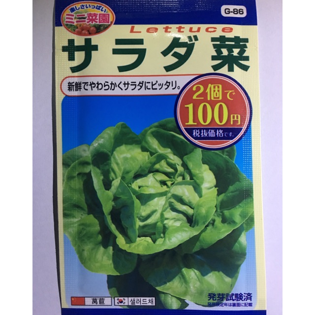 Seed japanese lettuce Shopee Philippines