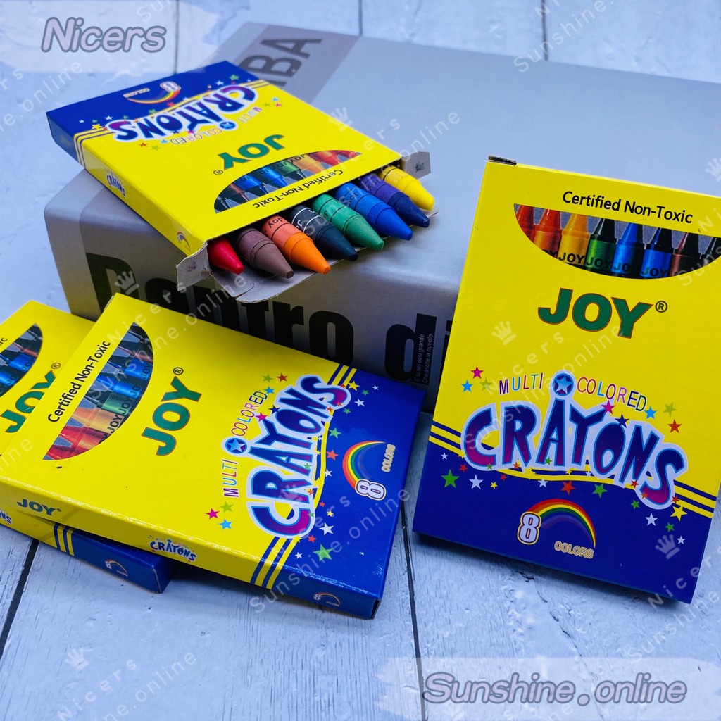 Crayon JOY 8colors Multicolored crayons Shopee Philippines