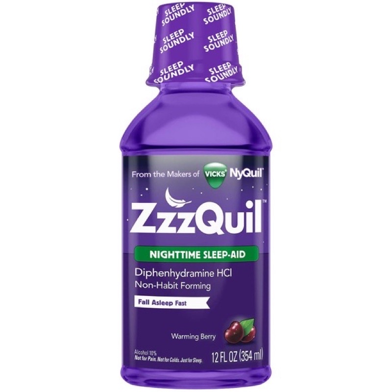 ZzzQuil Night time Sleep Aid (Warming Berry) 12oz/354ml Shopee