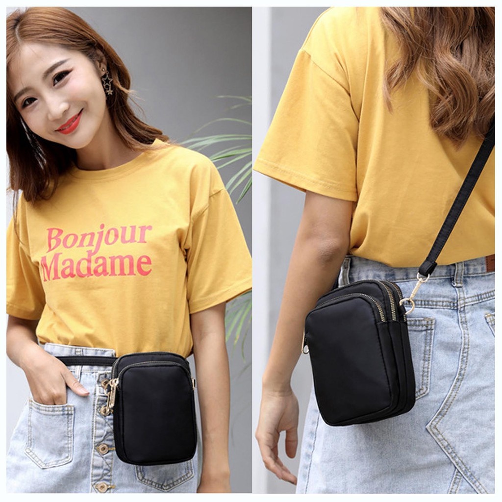 Multilayer Zipper Sling Bag Belt bag Women's Bag Shopee Philippines