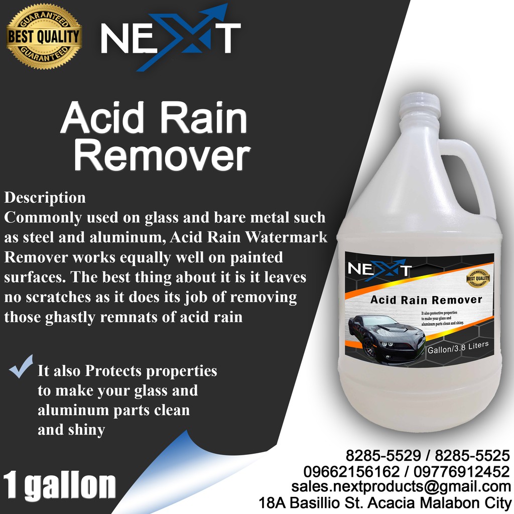 Acid Rain Remover (Gallon) Shopee Philippines