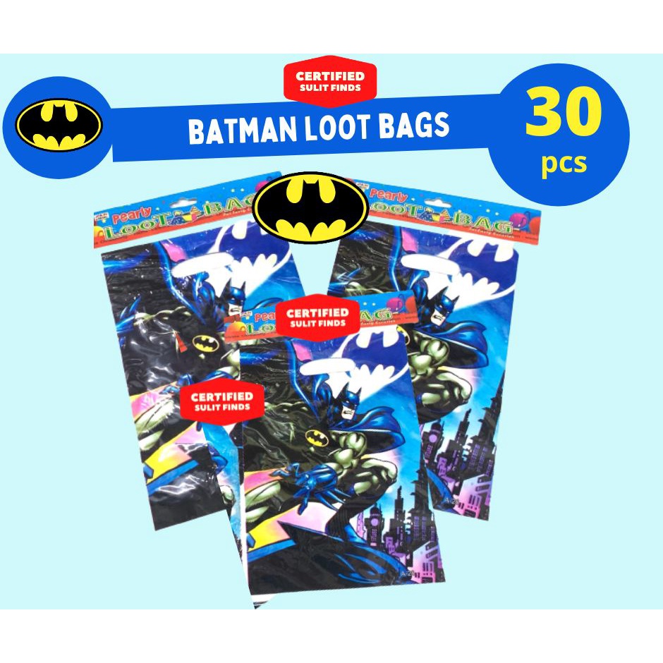 Batman Loot bag Batman Loot bags Batman Paper Plate / Plates Batman