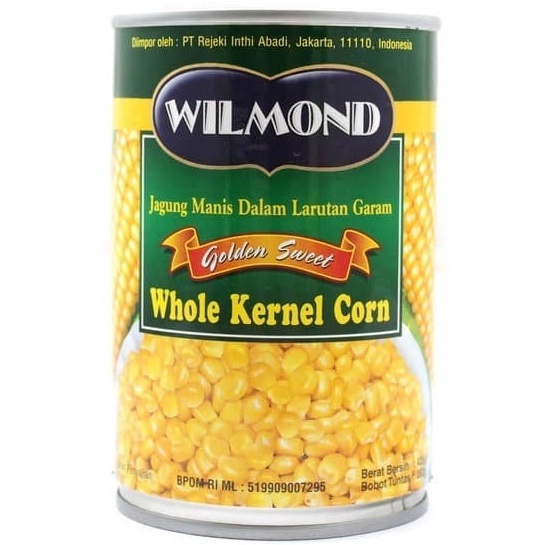 Wilmond Whole Kernel Corn Sweet 425gr Sweet Corn Cann In Salt Solution