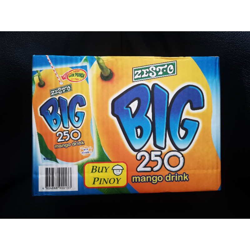 Zesto Big 250 Orange Apple Mango Pineapple Juice 10 per Box Buy Pinoy