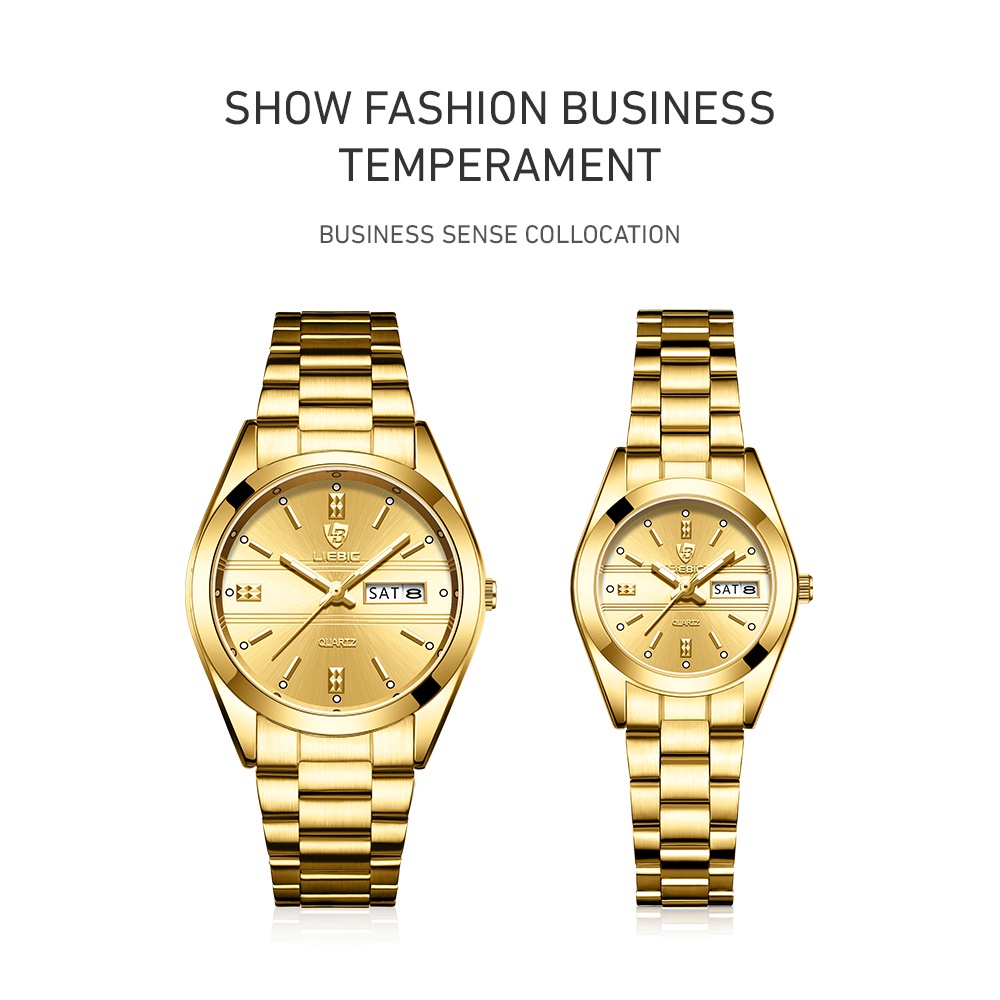 LIEBIG New Quartz Couple Watch Waterproof Exquisite HighEnd Men'S And Women'S Watch Stainless