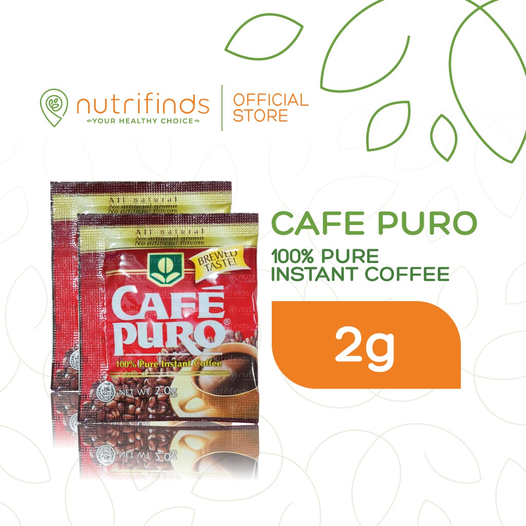 Cafe Puro Instant Coffee Sachets Shopee Philippines