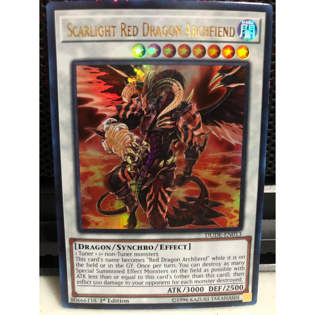 Scarlight Red Dragon Archfiend DUDEEN013 Ultra Rare 1st Edition Yu