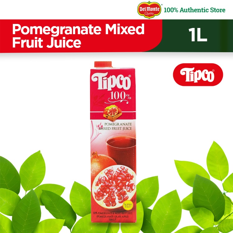 TIPCO 100 Pomegranate Mixed Fruit Juice with Vitamin A,C,E 1L Tetra