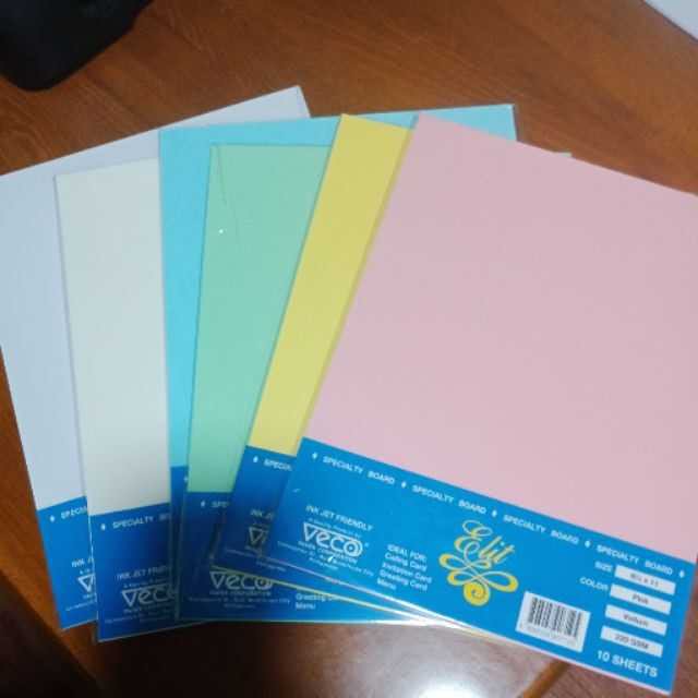 Veco Vellum board 8.5x11 short 220gsm 100sheets (10 packs) Shopee