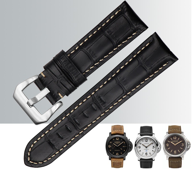 Universal Genuine Leather Watch Bracelet for Men 26mm Watch strap 22mm