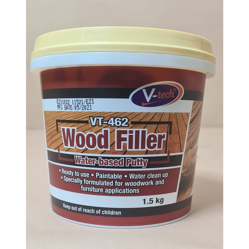 Wood Filler Wood Putty Waterbased Wood Filler 1.5kg Vital Vtech