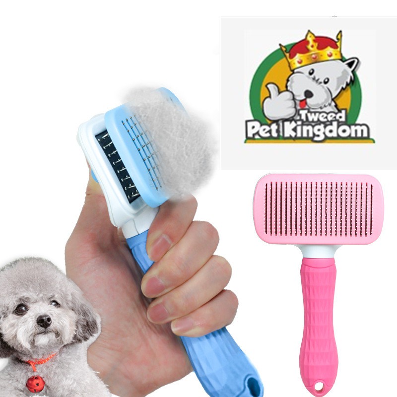 Self Cleaning Dog Brush Slicker Massage Particle Pet Comb For Dogs and