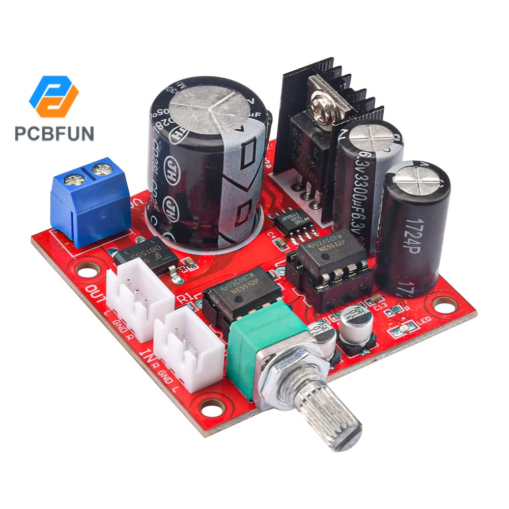 Pcbfun Dual Ne5532 Preamplifier Board Amplifier Module Single Power