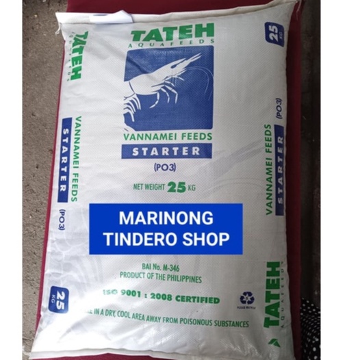 Tateh PO3 400grams STARTER Vannamei Feeds for SHRIMPS (SUAJE, ULANG