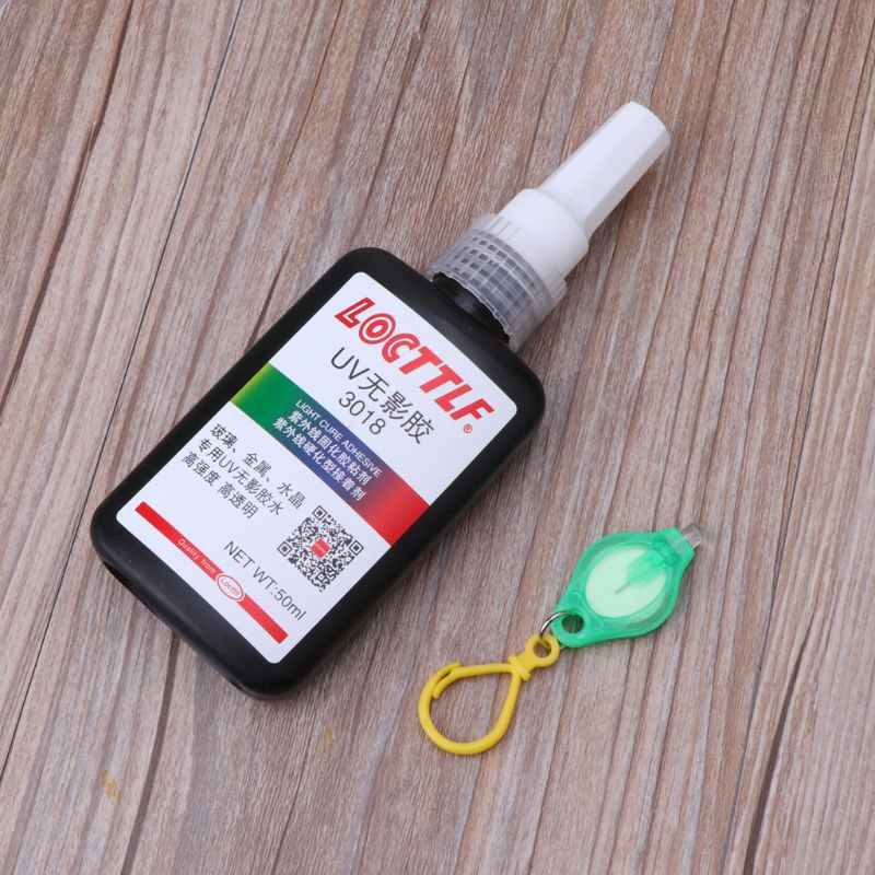 UV Light 50ml UV Glue UV Curing Adhesive Transparent Crystal Glue Glass