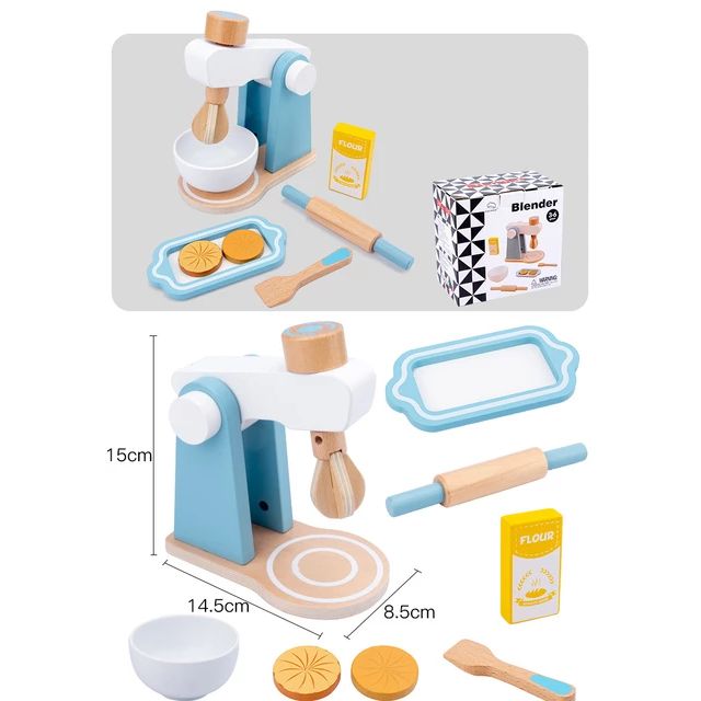 Blender Toy Wooden Stimulation Kitchen Toy Mixer / Blender Kitchen