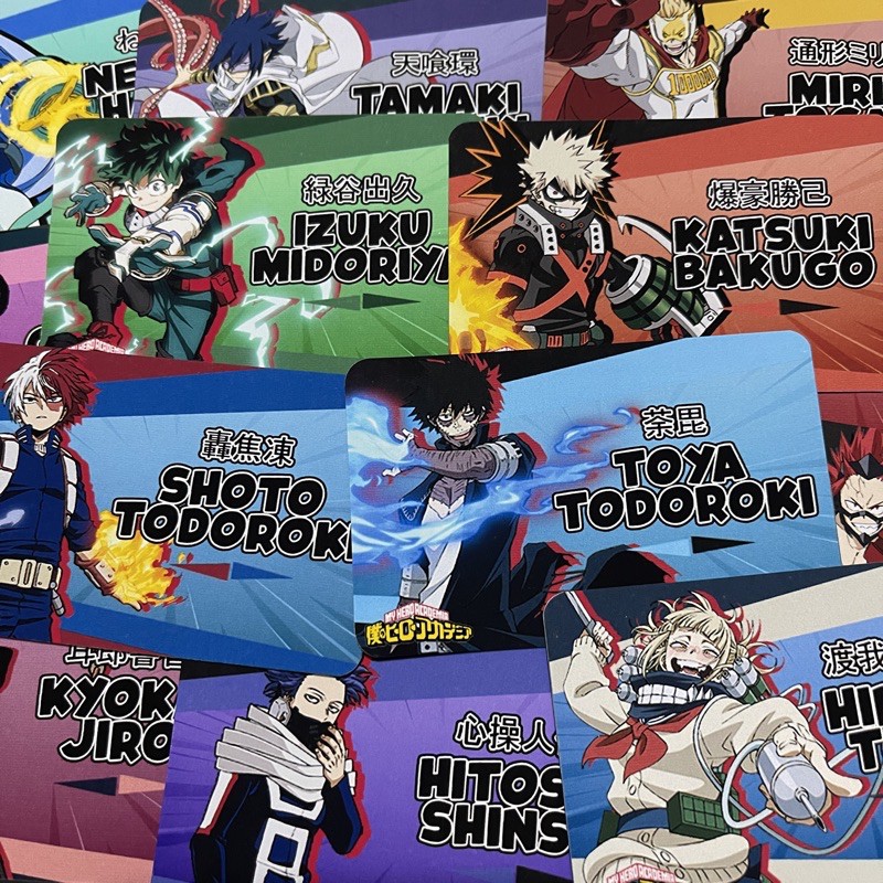 My Hero Academia Anime ID Cards Shopee Philippines