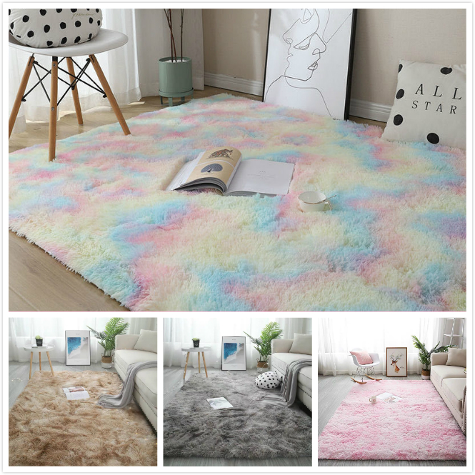 Carpet Big Size 200x150cm Soft Carpet Living Room Fluffy Rug AntiSkid Shaggy Carpet For Bedroom