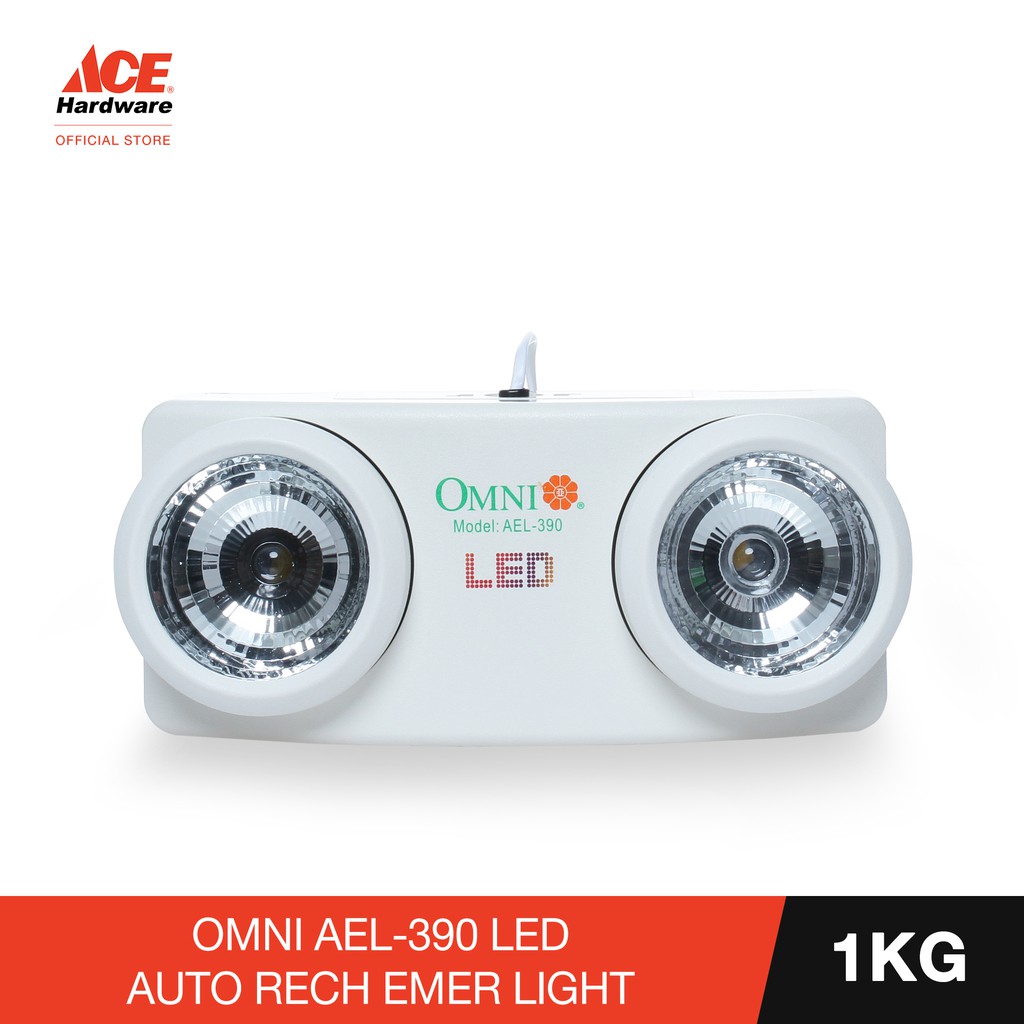 OMNI LED Automatic Rechargeable Emergency Light AEL390 Shopee